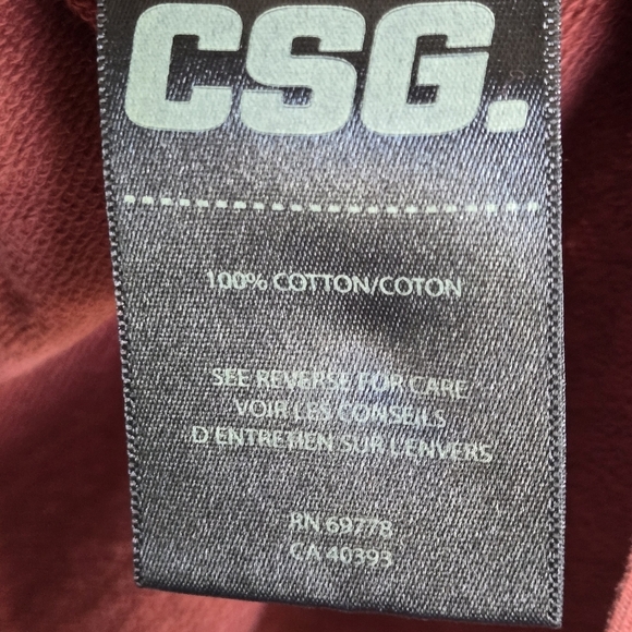 CSG Champs Sports Gear Rust Tunic Top Shirt Dress Boho Lagenlook Women's Large - Picture 7 of 11